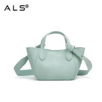 Túi đeo vai hình giỏ da vải