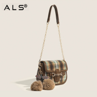 Kraciaste torebki typu crossbody dla kobiet, luksusowe, zabytkowe, na ramię