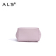 Adorable sac à main en cuir violet clair avec accents métalliques