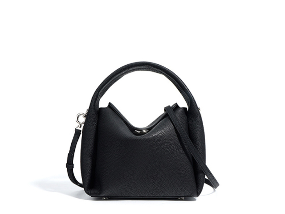 Adjustable Strap Leather Handbag