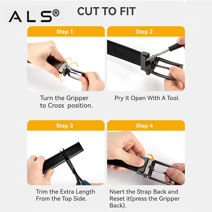 Dual - Tone Reversible Leather Belt with Sleek Metal Buckle