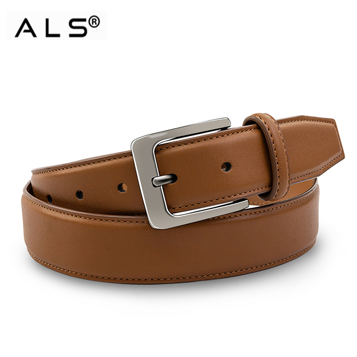 Simple Tan Leather Belt for Everyday Wear