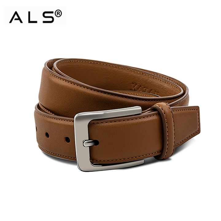 Simple Tan Leather Belt for Everyday Wear