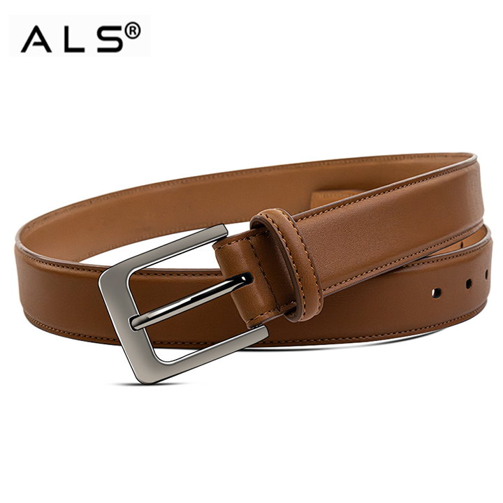 Simple Tan Leather Belt for Everyday Wear