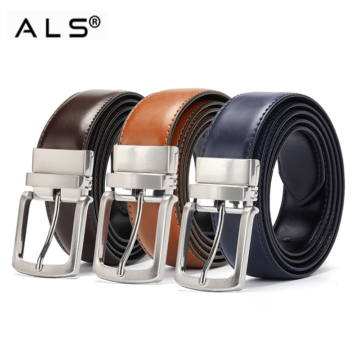Premium Leather Belt Collection with Sturdy Metal Buckles