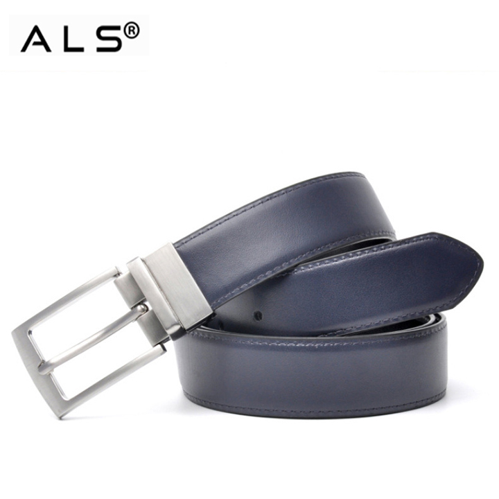 Cinturón reversible de piel bicolor: estilo y versatilidad combinados