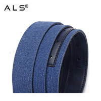 Cinturón reversible de moda: cambia entre cuero y lona sin esfuerzo