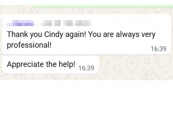 ¡Siempre eres muy profesional! ¡Siempre eres muy profesional!