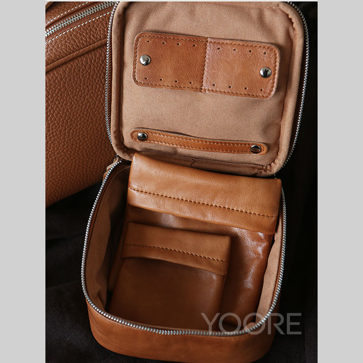 Organizador de joyas de cuero - Estuche personalizable ideal para viajes