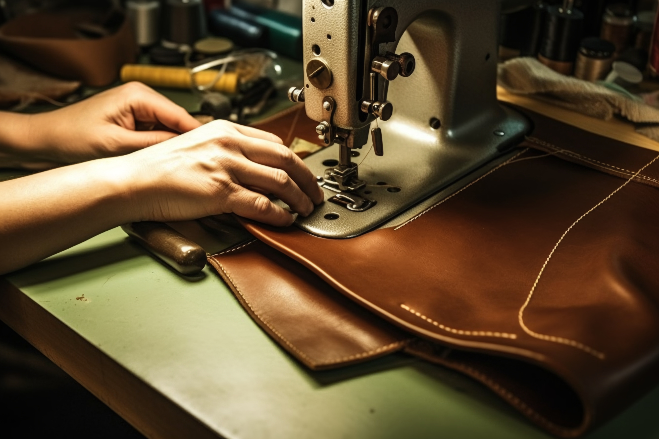 leather tote bag