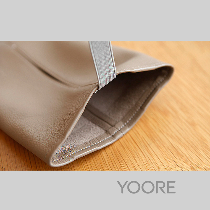 Porte-mouchoirs en cuir pour voiture – Bandoulière élastique réglable