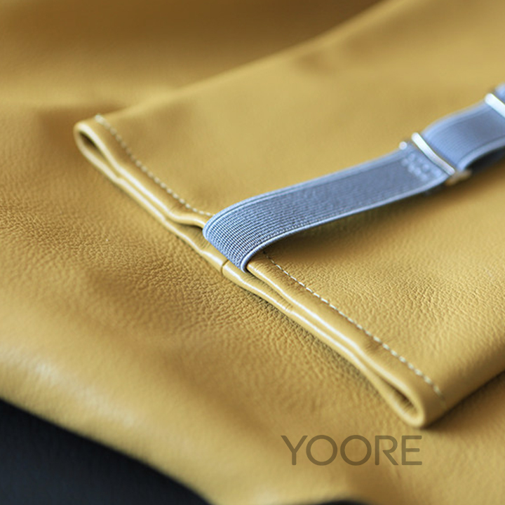 Porte-mouchoirs en cuir pour voiture – Bandoulière élastique réglable