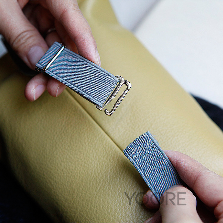 Porte-mouchoirs en cuir pour voiture – Bandoulière élastique réglable
