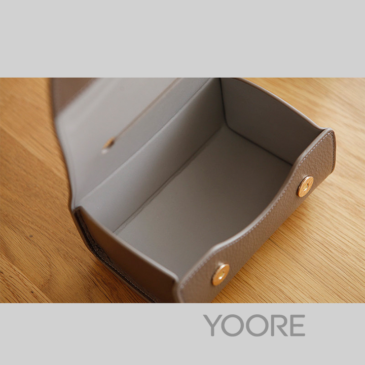 Étui en cuir pour boîte à mouchoirs, élégant porte-serviettes magnétique