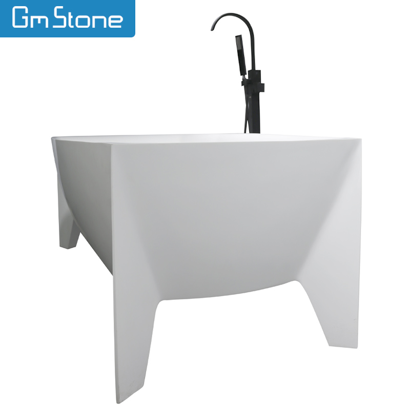 Solid Surface Freestanding Composite Stone Bathtub