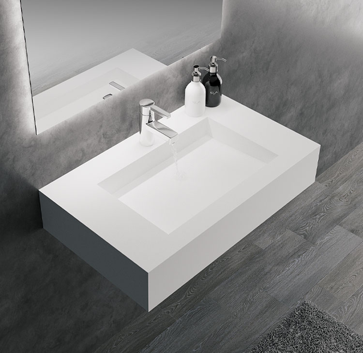 Wall hung basin with drawers