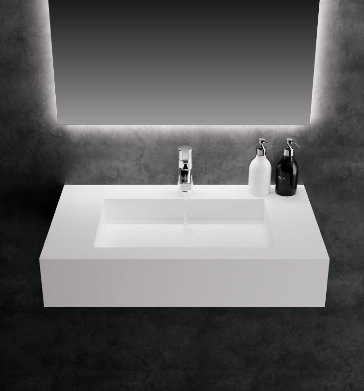 Wall hung basin with drawers
