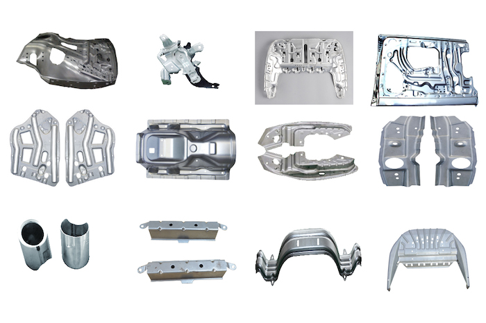 Processing of automobile body structural parts