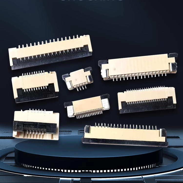 FFC/FPC connector 1.0/0.5MM drawer clamshell socket 4/6/8/10/12/30~40P