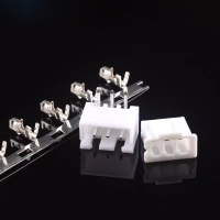 XH2.54mm socket 2p3p4p5p6p7p8p9p10p12A straight bent pin connector rubber shell terminal