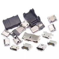 Prise Micro USB MK5P, base femelle, patch à broches 2P directement dans l'interface du microphone du klaxon