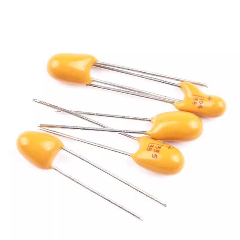 DIP tantalum capacitor 0.1/0.22/0.33/0.47/1/2.2/3.3/4.7/10/22/47 UF 16/35 v