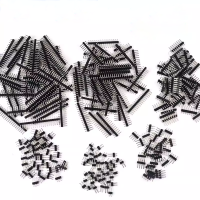 Row needle black 2.54mm pitch color gold plated single row insert needle double row needle 2*40P straight needle