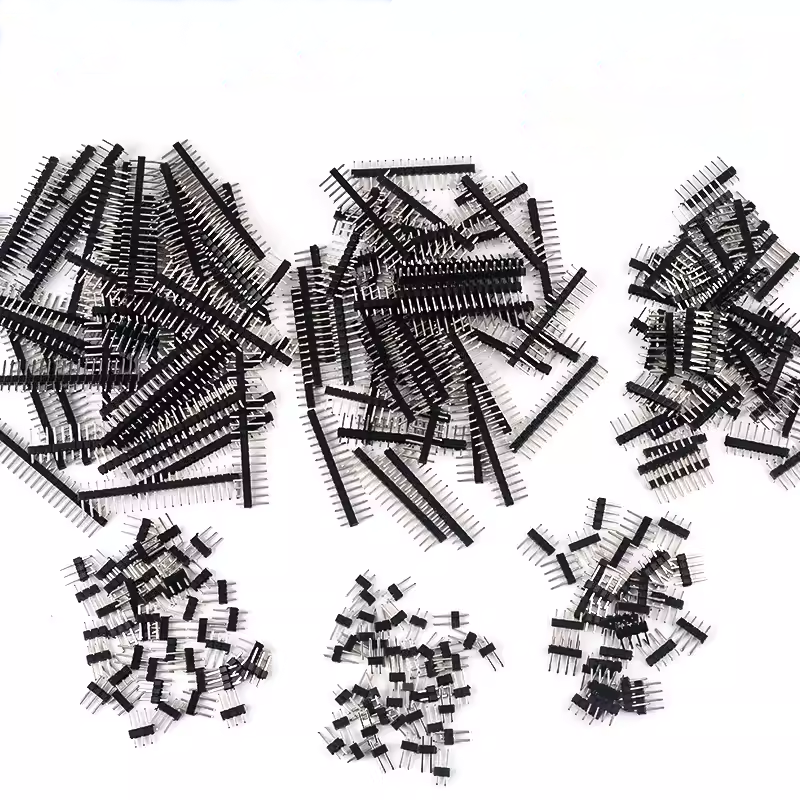 Row needle black 2.54mm pitch color gold plated single row insert needle double row needle 2*40P straight needle