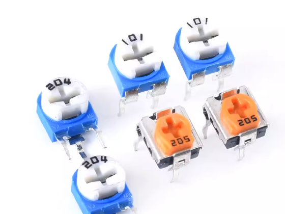 Potentiomètre bleu et blanc RM065/RM063, résistance réglable 1k/2k/5k/10k/50k/100k/1M WH06