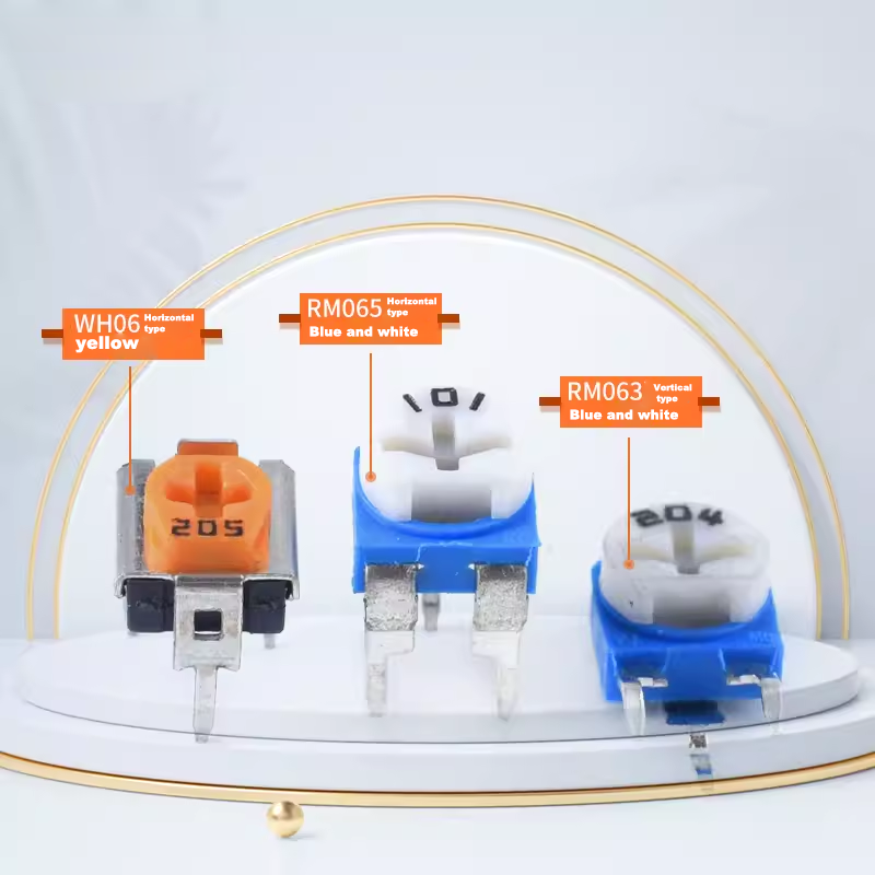 Potentiomètre bleu et blanc RM065/RM063, résistance réglable 1k/2k/5k/10k/50k/100k/1M WH06
