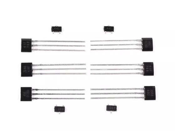 Hall sensor A3144/44E switching element S49E linear TO 92 in-line SOT23 bipolar SH41F