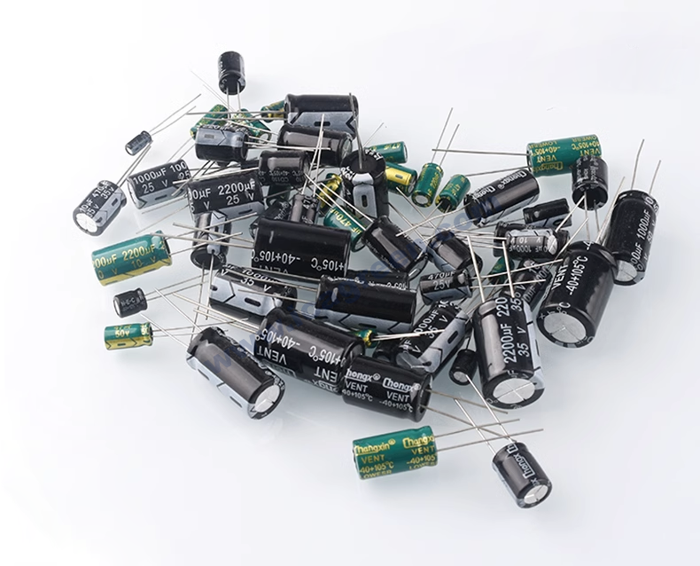 Direct-inserted aluminum electrolytic capacitor element