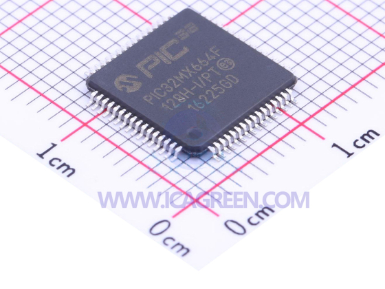 PIC32MX664F128H-I/PT 32-bit Microcontroller Units (MCUs/MPUs/SOCs)