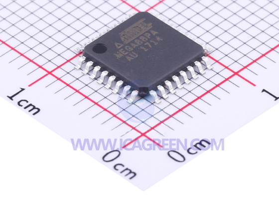 ATMEGA88PA-AU ATMEGA88PA-AUR 8-bit Microcontroller Units (MCUs/MPUs/SOCs)