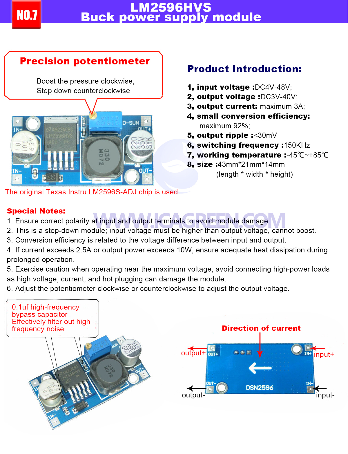 Buck power supply board