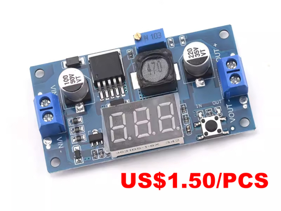 Placa de fonte de alimentação DC-DC Buck LM2596S XL4015