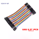 Multicolored Dupont Wire 40pin Male to Female, 40pin Male to Male, 40pin Female to Female Breadboard Jumper