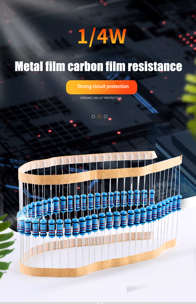 Metal film resistor element 1/4W Ring of color