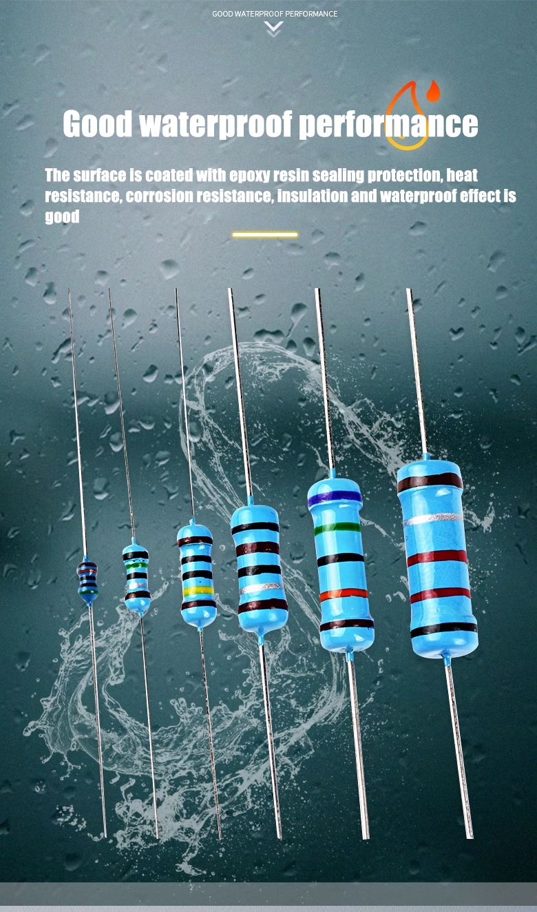 Metal film resistor element 1/4W Ring of color