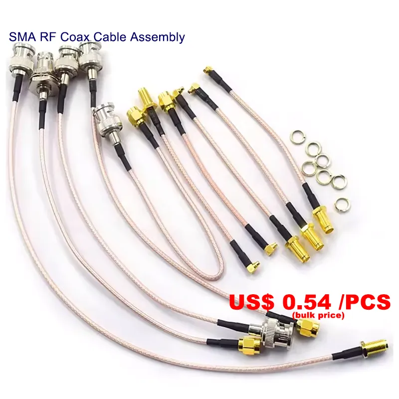 RF connection wire NC to SMA male head to female head RG316 extension line N/SMA to MMCX switch line