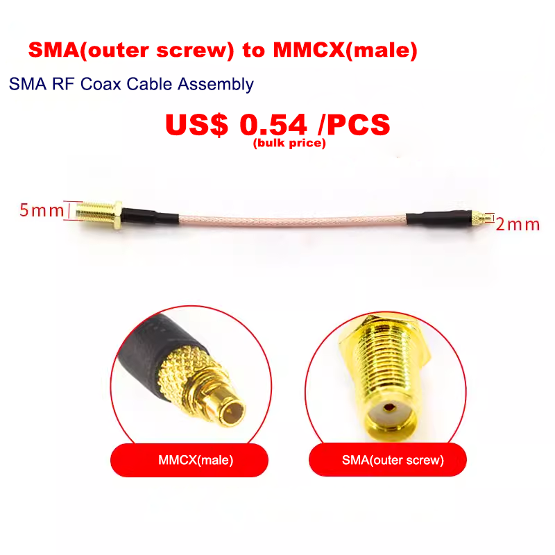 Cablu de conectare RF NC la SMA cap tată la cap mamă Linie de extensie RG316 N/SMA la linie de comutare MMCX