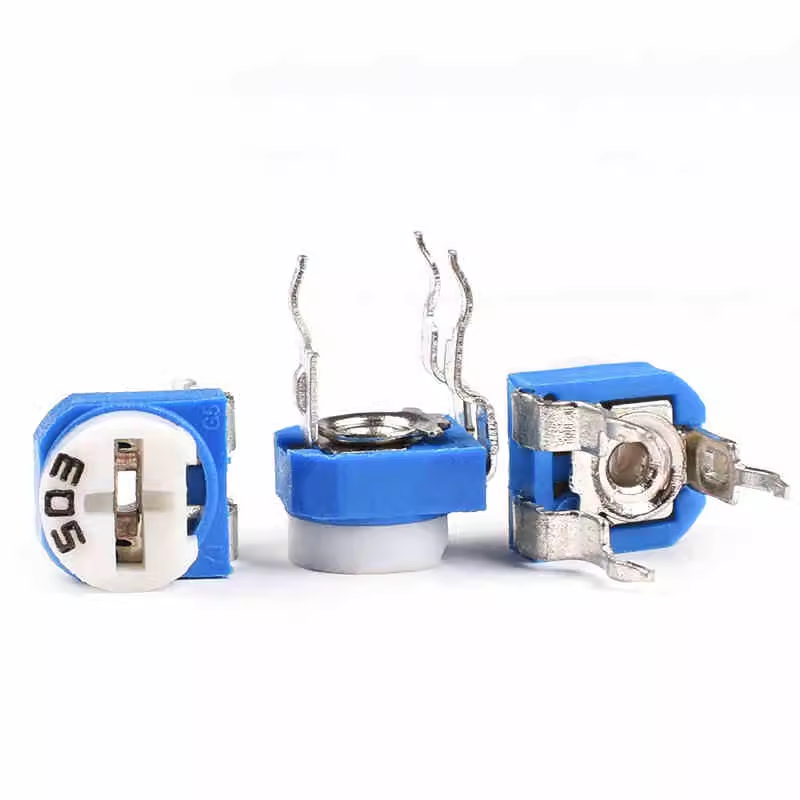 Potentiomètre bleu et blanc RM065/RM063, résistance réglable 1k/2k/5k/10k/50k/100k/1M WH06