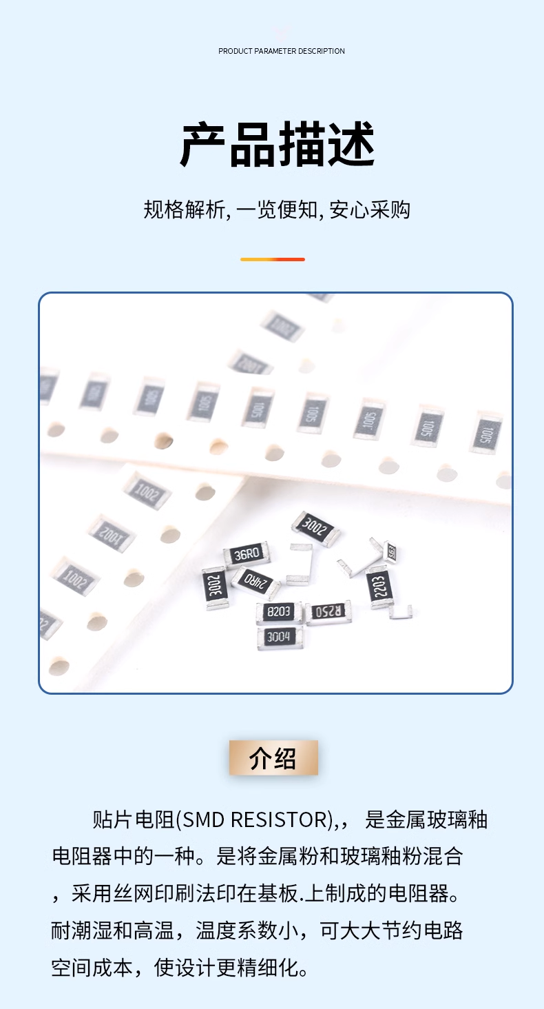 SMD patch resistor element