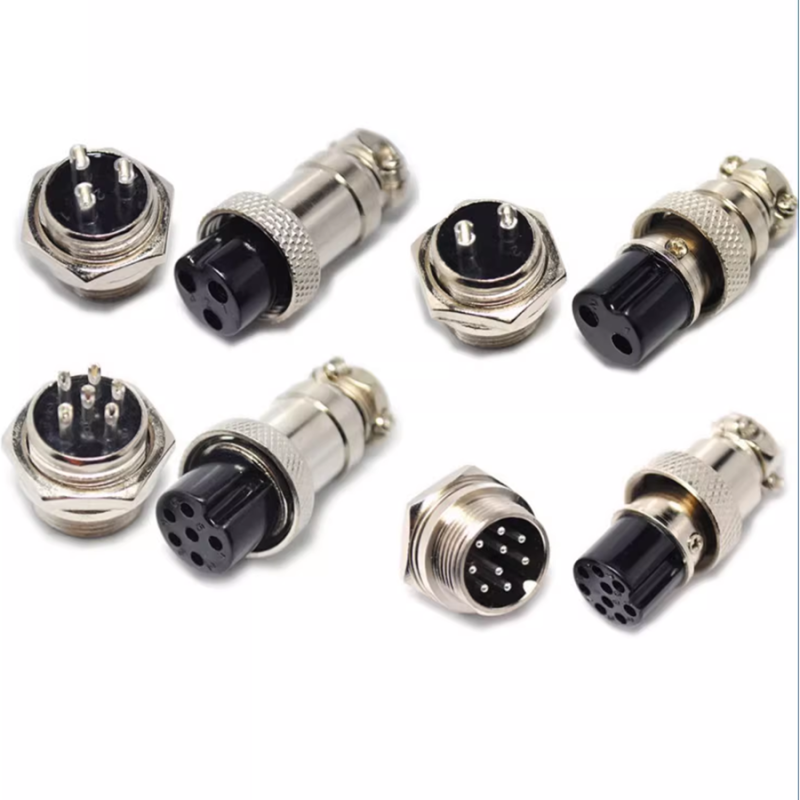 Aviation plug socket connector GX16 12 20-2/3/4/5/6/7/8P core pin male head female head connector