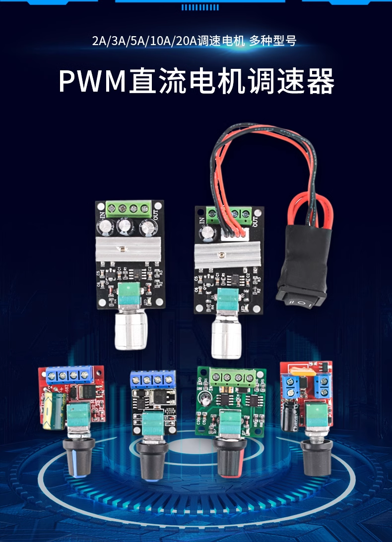 PWM DC motor governor