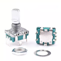 EC11 rotary encoder knob 15/20mm quincunx bing/half axis audio speaker digital potentiometer with switch