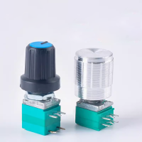 RK097NS G N single duplex potentiometer B5K/10K/20K/50K/100K volume audio with switch