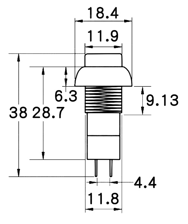 Locking and lock-free reset installation hole 12mm