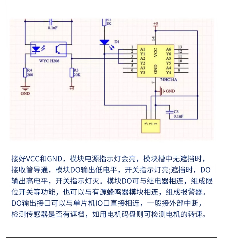 Infrared trough type optocoupler photoelectric sensor