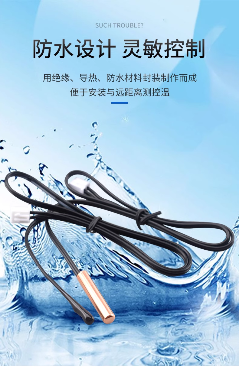 Air conditioning probe temperature sensing head